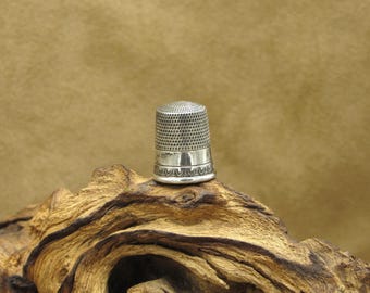 Vintage Sterling Silver Simon Brothers Thimble Size 9