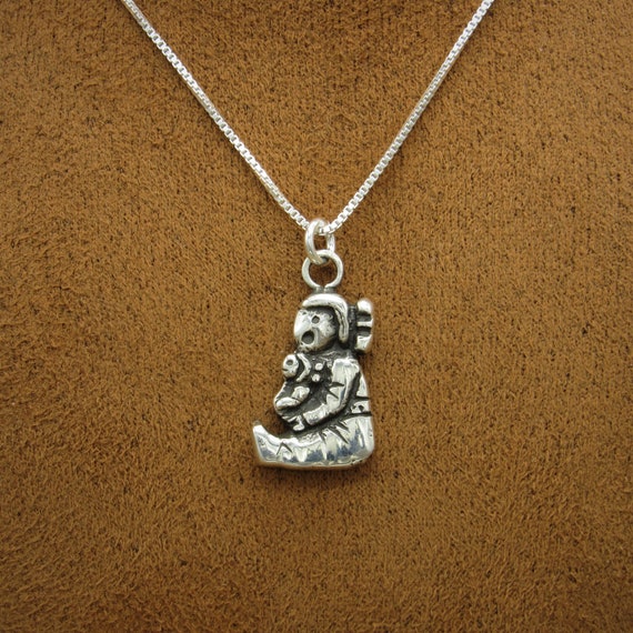 Sterling Silver Story Teller Pendant  and Chain N… - image 2