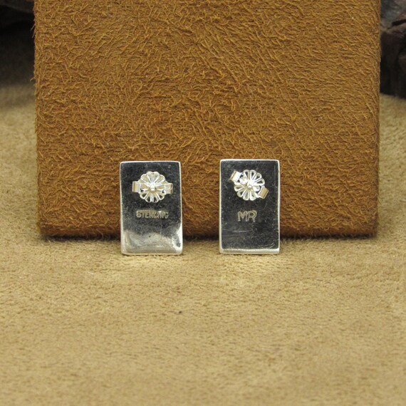 Rectangular Sterling Silver Multi-Stone Inlay Pos… - image 5