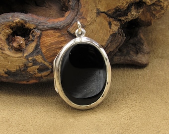 antique necklace oval vintage cabochon precious stone Cave Onyx Pendant hipster trending brown gift for her round neutral earth