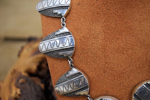 Southwestern Design Sterling Silver Necklace - image 2