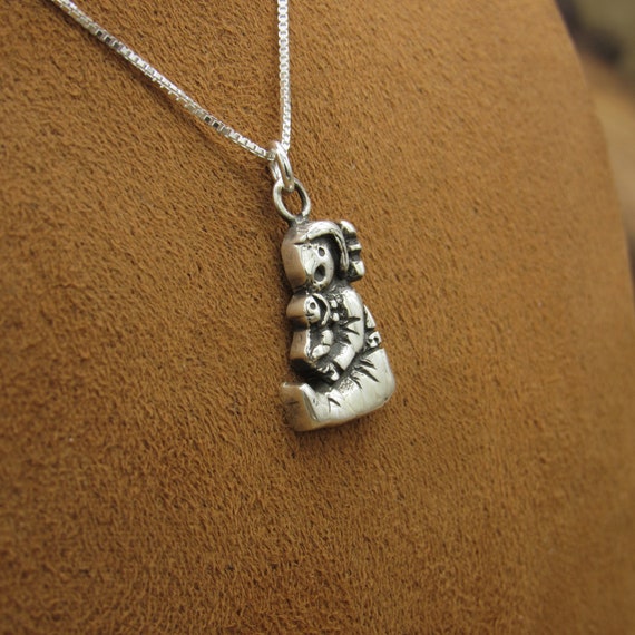 Sterling Silver Story Teller Pendant  and Chain N… - image 4
