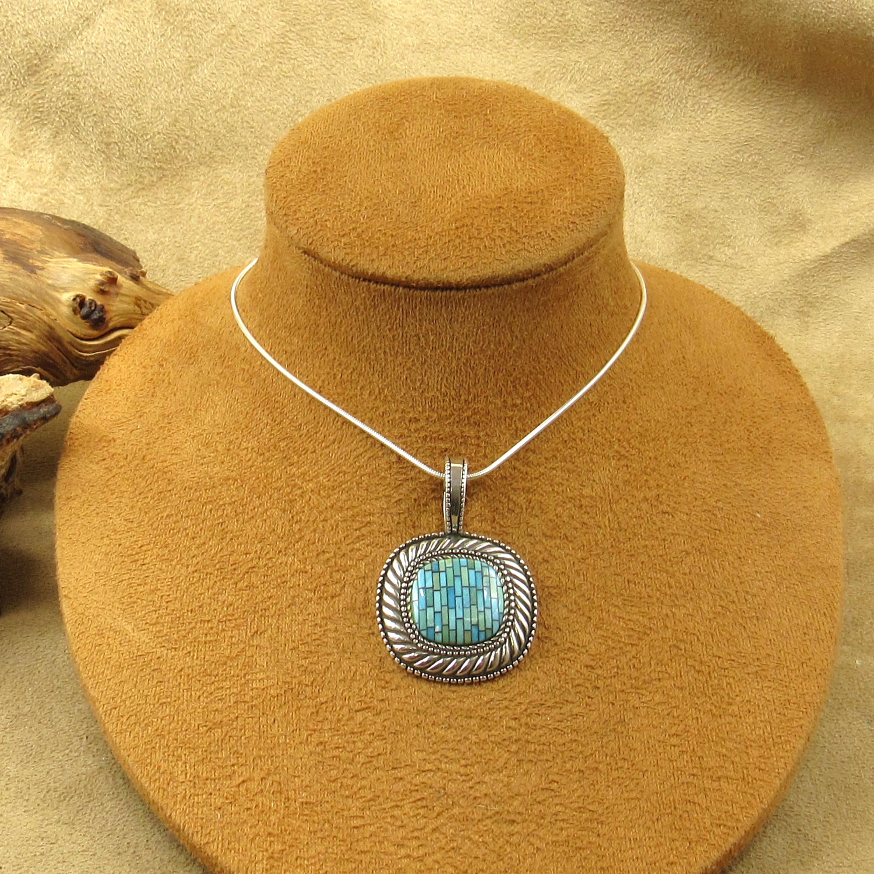 Carolyn Pollack ターコイズ ペンダント ネックレス　シルバー Carolyn Pollack Turquoise Necklace - Etsy