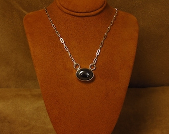 Sterling Silver and Hematite Necklace
