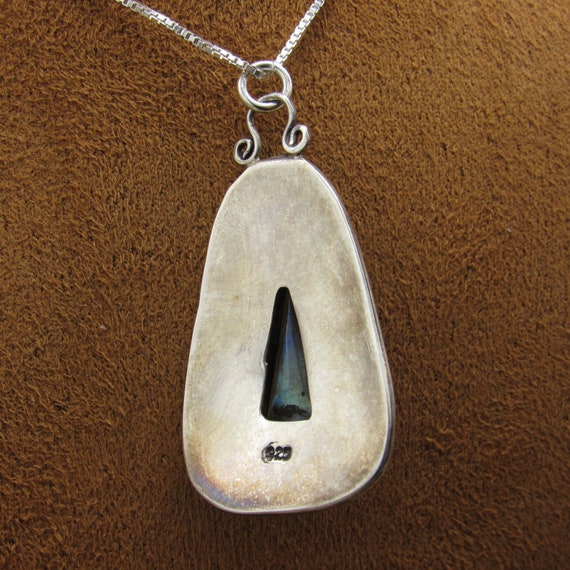 Sterling Silver and Labradorite Necklace - image 5