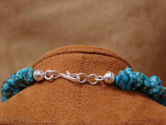 Southwestern Turquoise and Sterling Silver Beaded… - image 2