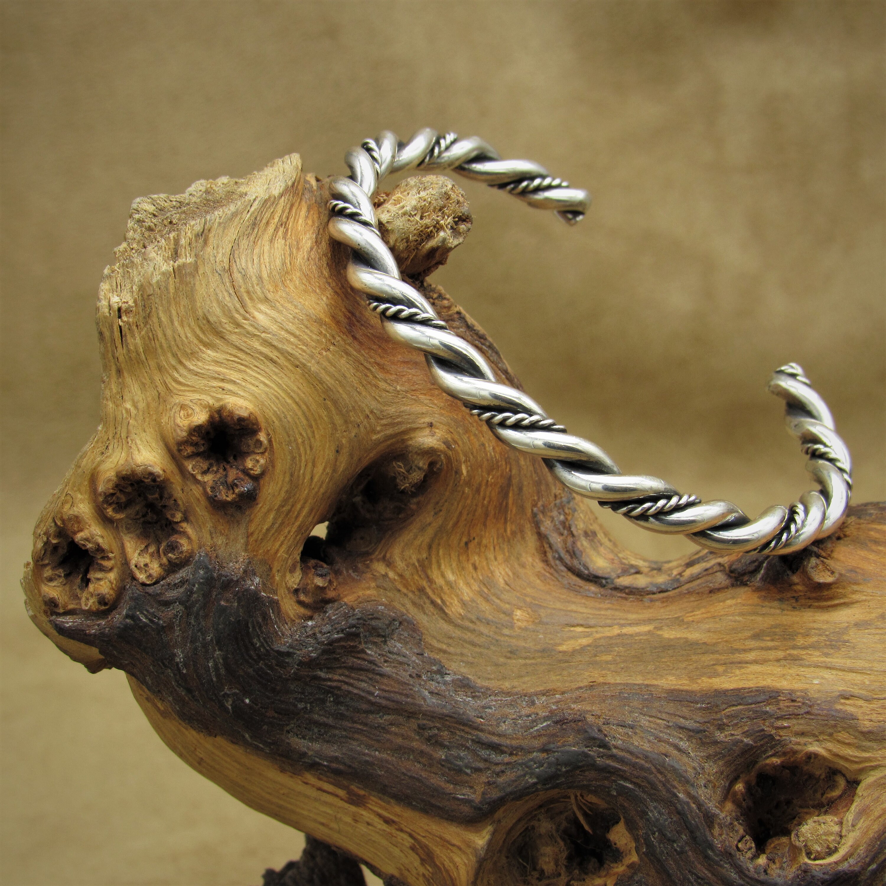 Southwest Sterling Silver Twisted Wire Rope Bracelet Etsy