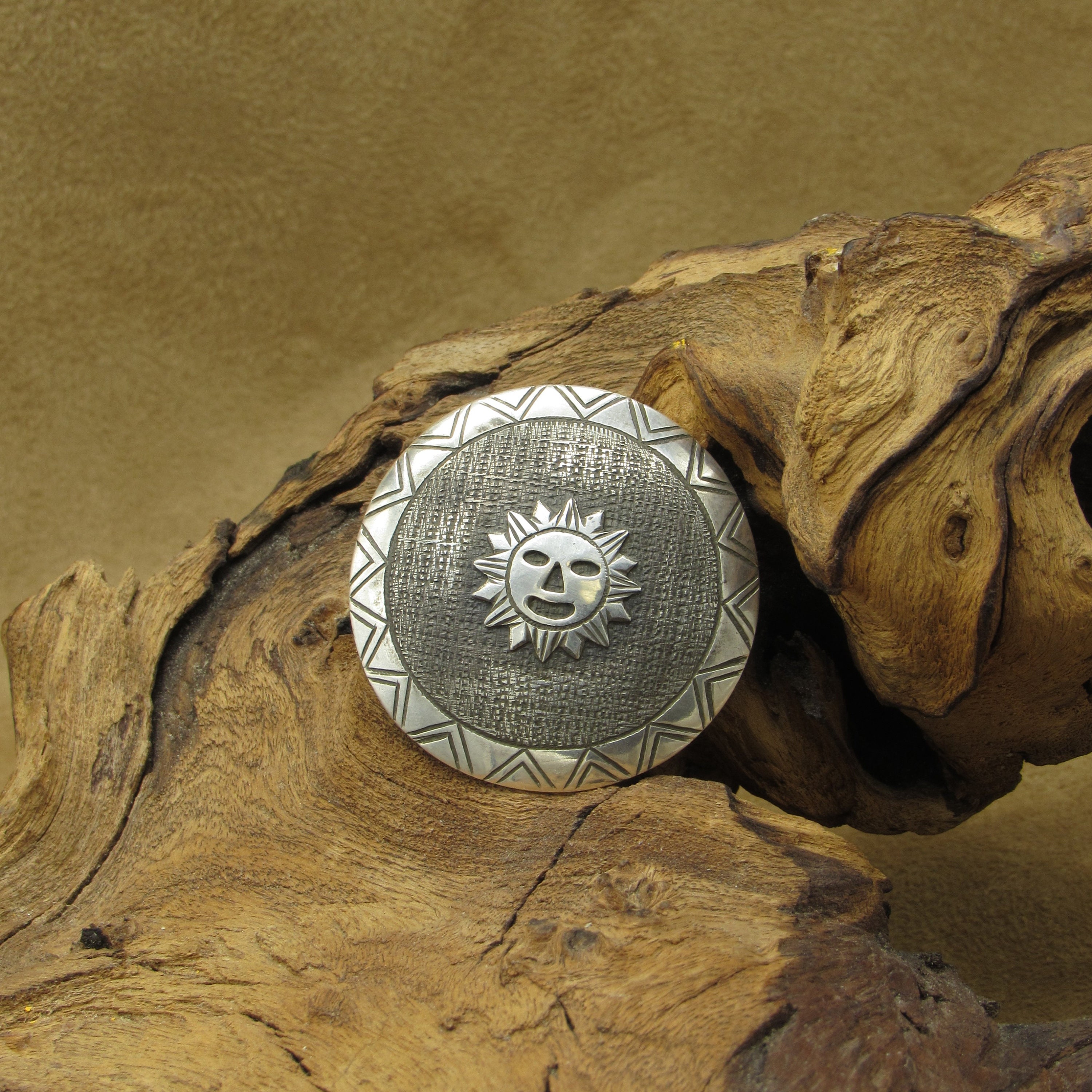 Sun Face Pin Vintage Sterling Silver Overlay Sun Face Pin/pendant From Ecuador - Etsy