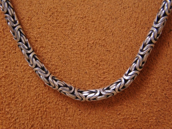 Byzantine Sterling Silver Necklace - image 2