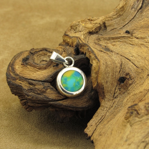 Blue Green Yellow Stone Natural Bluish Green Turquoise, Pear Shape