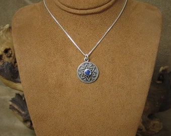 Sterling Silver and Lapis Necklace
