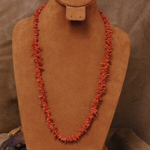 Vintage Sterling Silver and Branch Coral Necklace