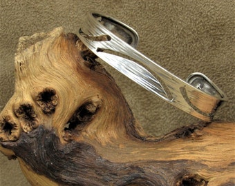 Sterling Silver Cuff Bracelet with Cut Out Design