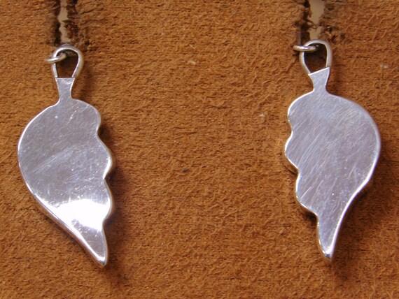Vintage Sterling Silver Mother of Pearl and Jet W… - image 3