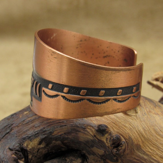 Copper Southwest Cuff Bracelet - image 3