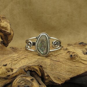 Sterling Silver and Abalone Cuff Bracelet