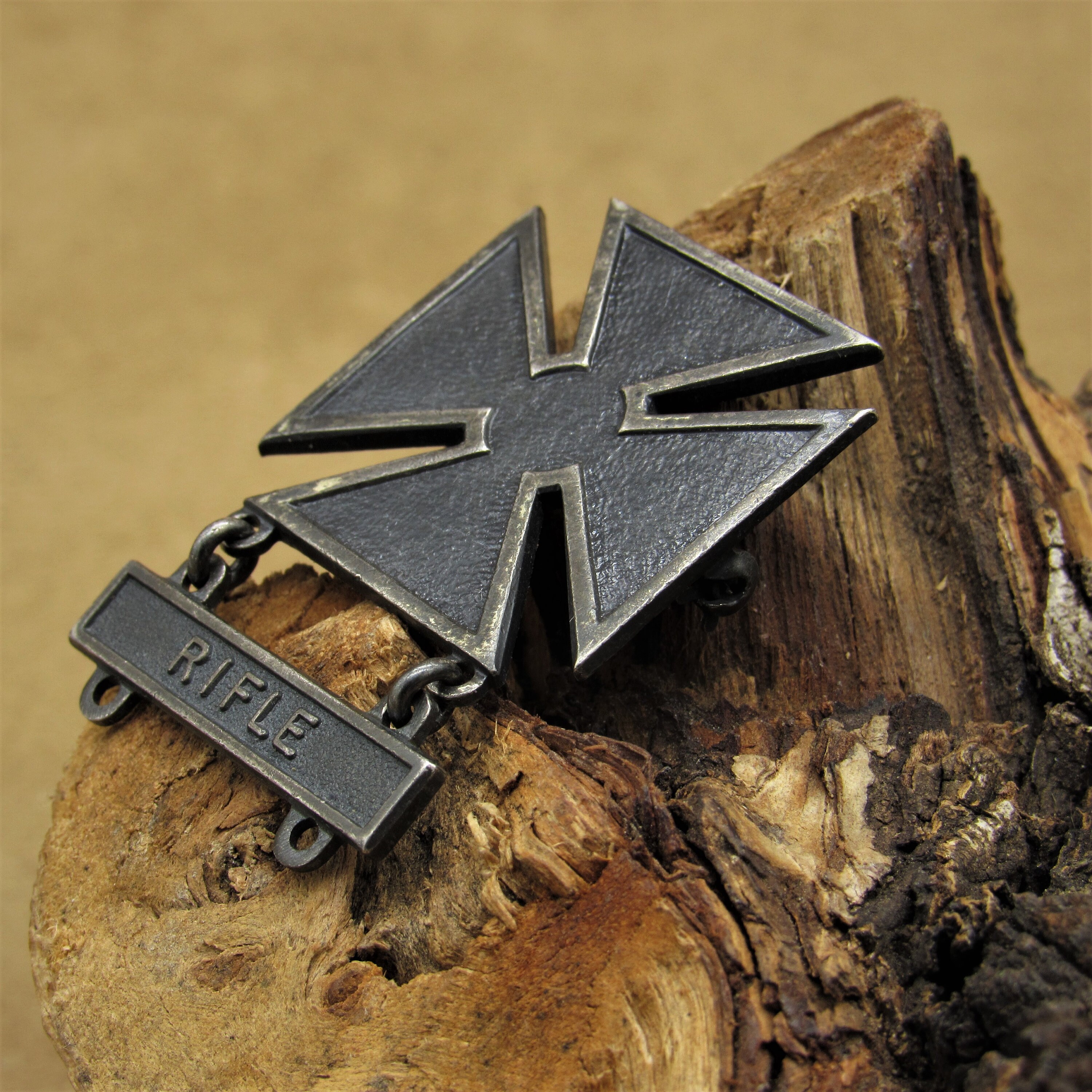 Sterling Silver WWII Rifle Badge - Etsy