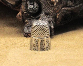 Vintage Sterling Silver Thimble