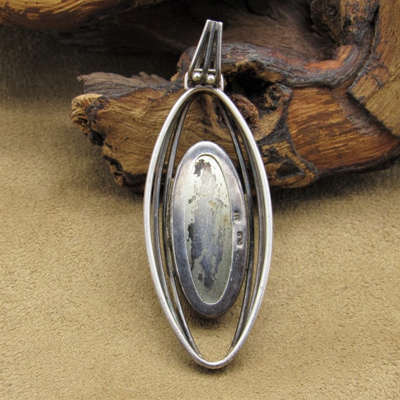 Sterling Silver and Amber Pendant - image 4