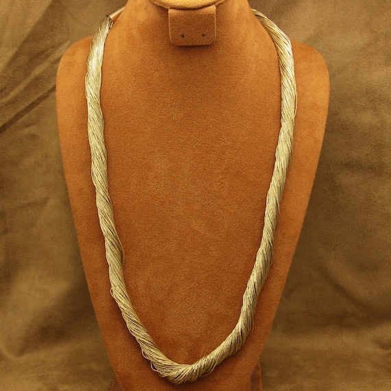 100 Strand Liquid Gold Fill Necklace