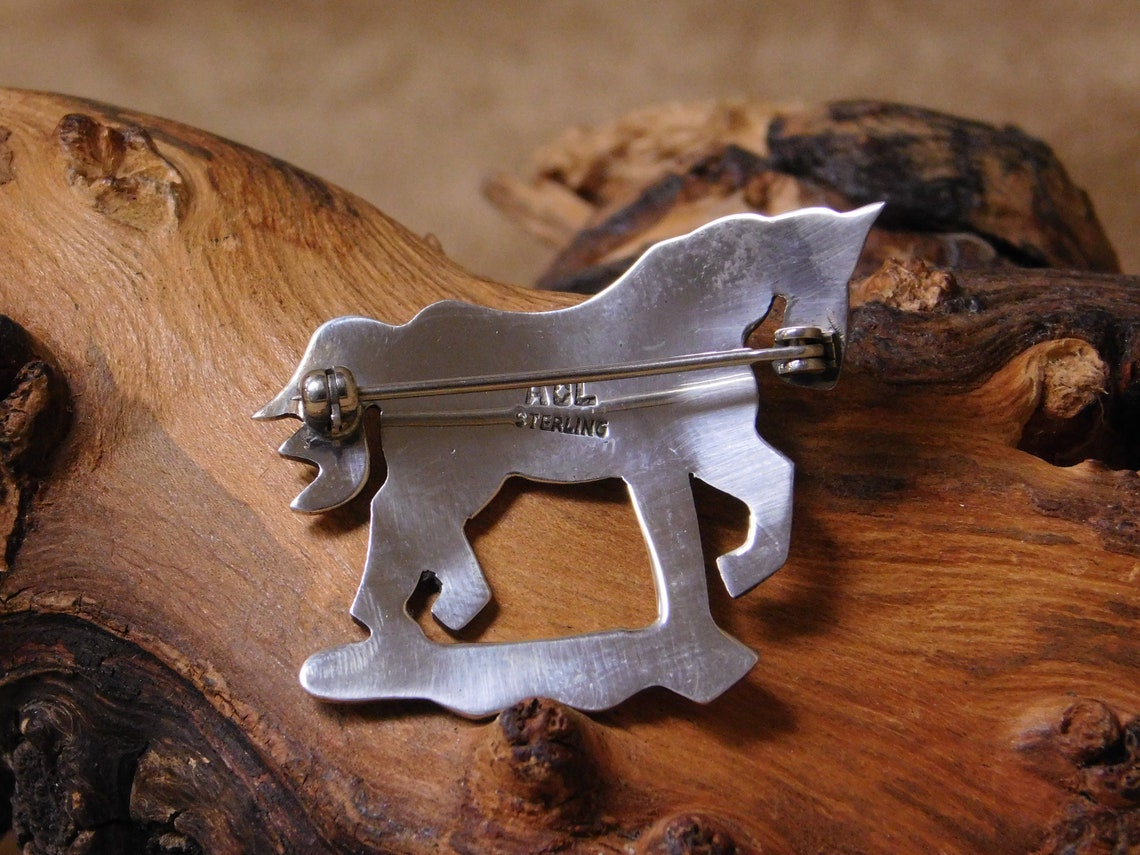 Vintage Sterling Silver Horse Pin Etsy