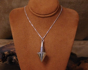 Sterling Silver Spinning Top Necklace