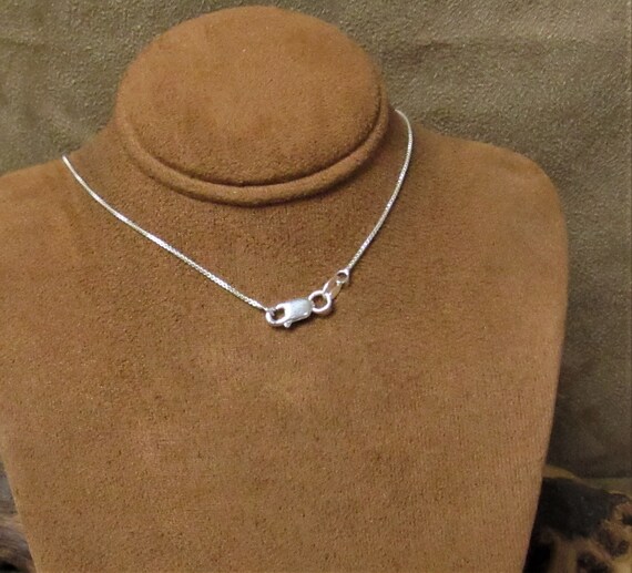 Sterling Silver and Amber Rectangular Pendant Nec… - image 4