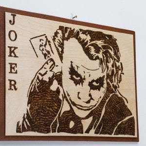 JOKER WOOD BURNING Decor image 1