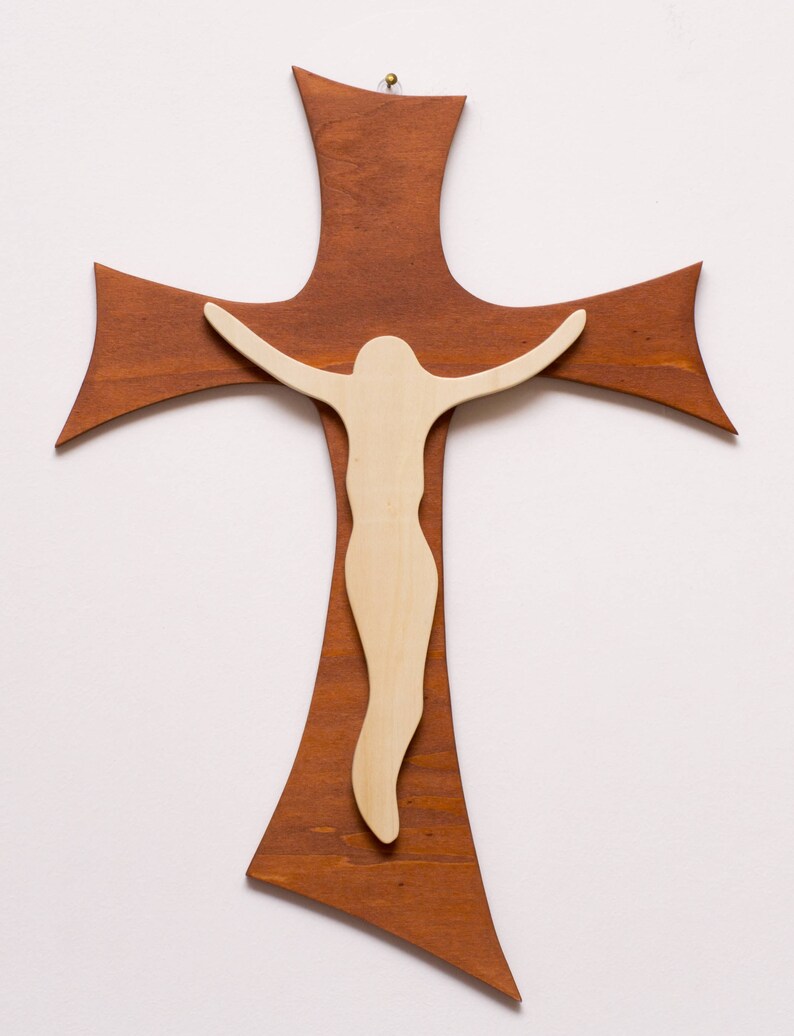 WOODEN CROSS Christian Wall Art Wall Cross First Home Gift Etsy