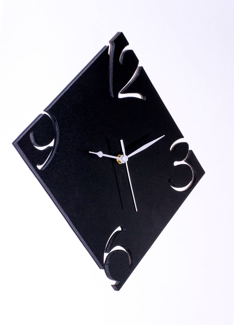 Wall Clock Rumble Unique Modern WALL CLOCK, Black Rumble - Etsy
