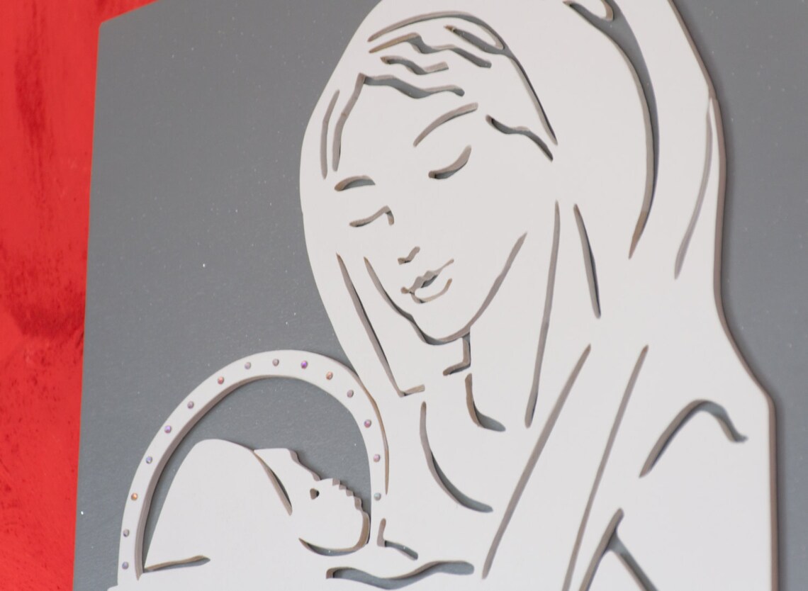 VIRGIN MARY ornaments catholic art decor ideal gift for Etsy