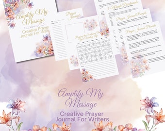 Creative Prayer Journal for Writers Praying the Scriptures Over Your Words Calendar Christian Motivational PDF Download Basic Floral