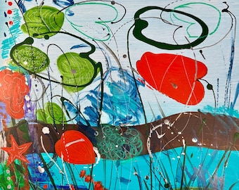 Mixed Media Abstract Painting
