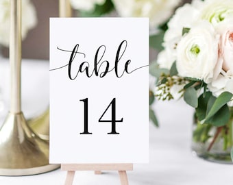 Druckbare Tischnummern, Tischnummern Hochzeit, Tischnummern rustikal, Hochzeit Tischschilder, Skript Tischnummern, Tischnummern 1-30, 10x15 cm