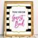 Kate Guest Book Sign, Spade Bridal Shower Decor, Kate Baby Shower, Sign Our Guestbook Printable ...