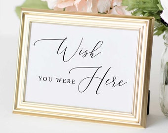 Wish You Were Here Wedding Memorial Sign or Remembrance Sign for Weddings Clear Acrylic Wedding Sign