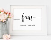 Wedding Fans Sign, Printable Ceremony Programs Sign, Outdoor Wedding Signage, Please Take One Sign, Rustic Summer Wedding Printables, DIY Il_170x135