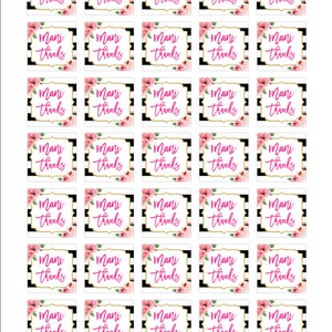 Printable Mani Thanks Tags, Kate Shower Nail Polish Favor Tags, DIY ...