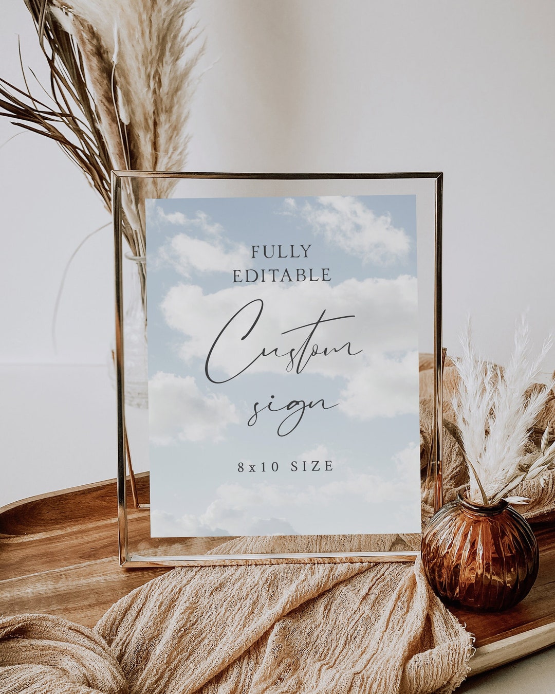 On Cloud 9 Theme Custom Sign Template, Bride is on Cloud 9, Cloud 9 ...