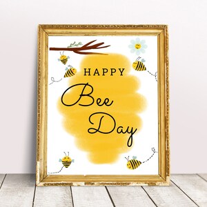 Segno felice giorno dell&#39;ape, primo giorno dell&#39;ape, compleanno dell&#39;ape del miele, tema dell&#39;ape, decorazione dell&#39;ape, festa del primo compleanno dell&#39;ape, compleanno dell&#39;alveare dell&#39;ape, ape del miele 003