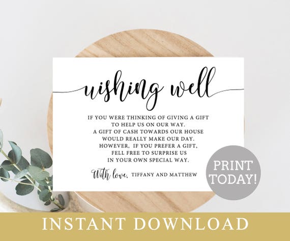 Wishing Well Cards Free Templates Best Of Document Template
