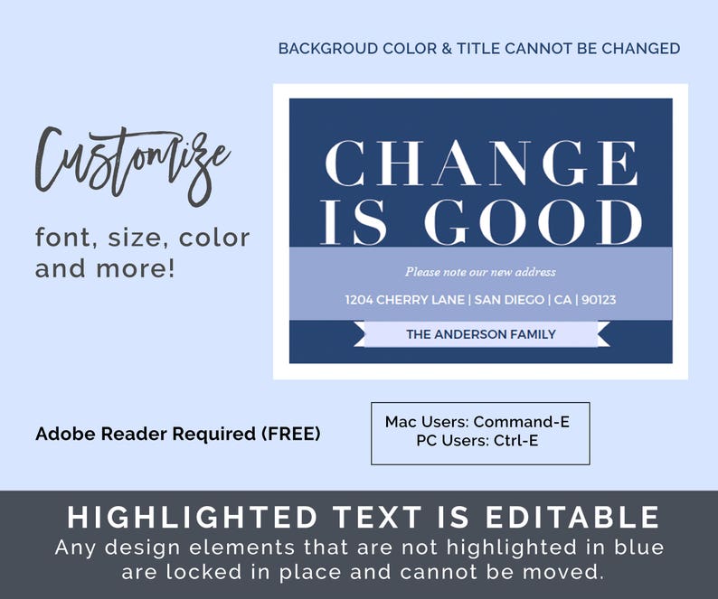 Postcard Address Template