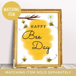 Bumble Bee Birthday Invitation Template 1st Bee Day Invitation Bee Day Party First Birthday Invite Bumble Bee Party Invitation Editable 003 image 8