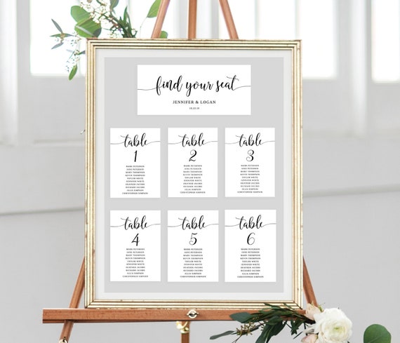 Wedding Seating Chart Layout