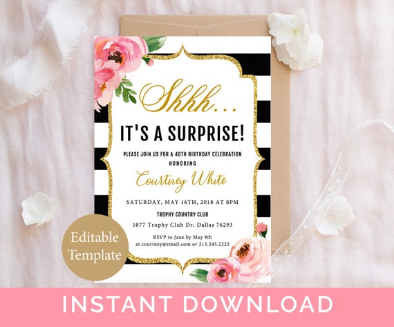 Surprise 60Th Birthday Party Invitations Template from i.etsystatic.com