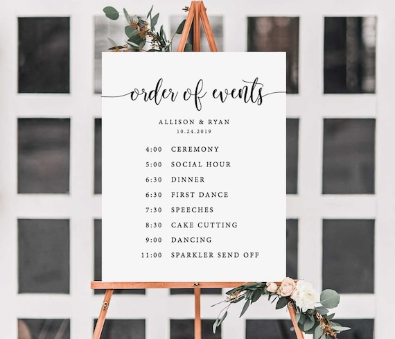 Day Of Wedding Itinerary Template from i.etsystatic.com