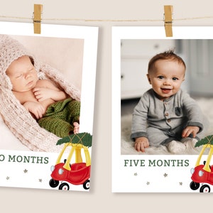 Banner de fotos de aniversário da época mais onederful do ano, fotos de primeiro aniversário de inverno, fotos de aniversário de Natal mensal, Oh, que divertido 07