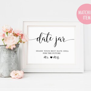 Printable Date Night Cards, Date Night Ideas Card, Date Jar, Wedding ...
