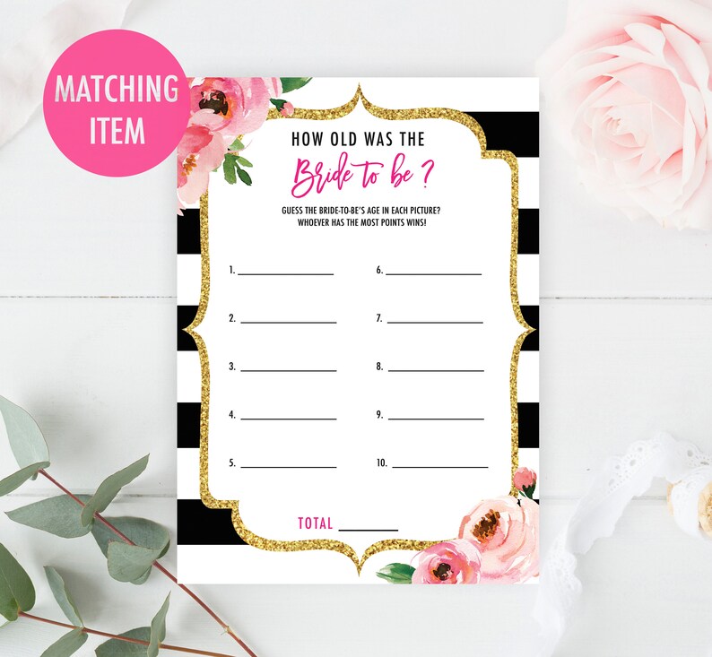 Mad Libs Game Floral Bridal Shower Games Mad Libs Card Etsy