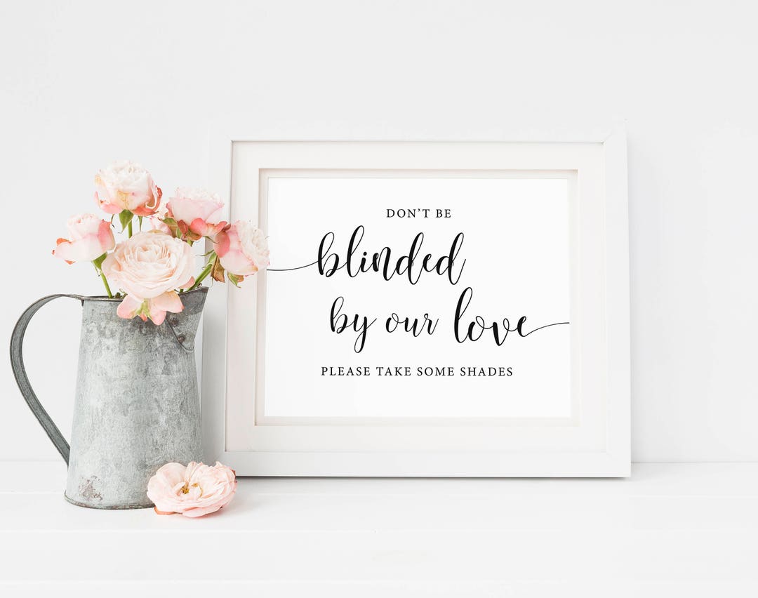 Wedding Sunglasses Sign Beach Wedding Sign Printable - Etsy